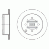 SANGSIN SD1138 Диск тормозной