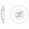 SANGSIN SD2001 Диск тормозной SD2001 (0K2FA-33-251, 0K2FA-33-251C, 0K2FA-33251)