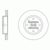 SANGSIN SD2015 Диск тормозной SD2015 (0K20A-33-251/0K2AA-33-251B/0K20A-33-251B/0K2AA-33-251/0K2A1-33-251)
