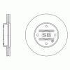 SANGSIN SD3007 Диск тормозной передний
