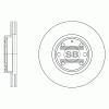 SANGSIN SD3012 Диск тормозной