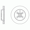 SANGSIN SD3017 Диск тормозной передний