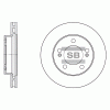SANGSIN SD3024 Тормозной диск передний