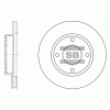 SANGSIN SD3027 Диск тормозной  (40206-95F0B, 40206-95F0A)