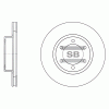 SANGSIN SD4004 Диск тормозной