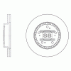 SANGSIN SD4101 Тормозной диск передний вентилируемый