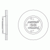 SANGSIN SD4102 Тормозной диск передний вентилируемый