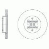 SANGSIN SD4105 Тормозной диск передний вентилируемый