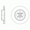 SANGSIN SD4205 Тормозной диск передний вентилируемый
