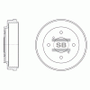SANGSIN SD4212 Барабан тормозной
