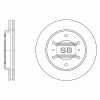 SANGSIN SD4306 Диск тормозной