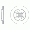 SANGSIN SD4311 Диск тормозной