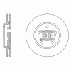 SANGSIN SD4312 Диск тормозной