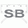 SANGSIN SL053 Накладка тормозная