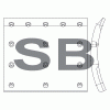 SANGSIN SL158 Накладка тормозная