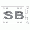 SANGSIN SL190 Накладка тормозная (UNIVERSE)(F2/R2 ANCHOR) SL190