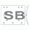SANGSIN SL211 Накладка тормозная (25TON) (R2 ANCHOR)