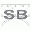 SANGSIN SL232 Накладка тормозная SL232