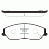 SANGSIN SP1590 SP1590SNS колодки дисковые передние/ Toyota Camry 2.4/3.5 06&gt;