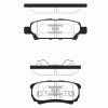 SANGSIN SP2111 Колодки тормозные задние
