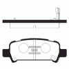 SANGSIN SP2120 Колодки тормозные SUBARU FORESTER 97-/IMPREZA 98-/LEGACY 98-/OUTBACK 00- задние