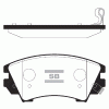 SANGSIN SP2175 Колодки тормозные OPEL INSIGNIA 08-/ZAFIRA 11-/SAAB 9-5 10- R17 передние