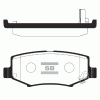 SANGSIN SP2186 Колодки тормозные задние SP2186
