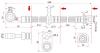 SAT ST01464S2H000 Шланг тормозной FR HONDA HR-V 98-05 LH=RH