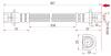 SAT ST01466S5A000 Шланг тормозной RR HONDA CIVIC/STREAM 01-06 LH=RH