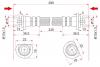 SAT ST01466SAA000 Шланг тормозной RR HONDA CITY/FIT/ARIA/JAZZ 01- RH