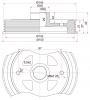 SAT ST1347037020 Шкив коленвала TOYOTA AURIS/AVENSIS/COROLLA/AXIO/ALTIS/NOAH/ALLION/PRIUS/RAV4/WISH/YARIS 1ZR/2ZR/3ZR