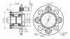 SAT ST42200S5A008 Ступица HONDA CIVIC ES1, EU1 00-