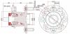 SAT ST4245052060 Ступица задняя VITZ (KSP90,NCP9#,SCP90)/RACTIS (NCP10#,SCP100)/BELTA #SP92 05- с ABS