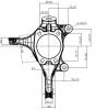 SAT ST4321142081 Кулак поворотный FR TOYOTA AURIS/BLADE/RUMION 4WD/MARK X/RAV4/ZELAS 05- RH