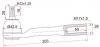 SAT ST4422A009 Наконечник рулевой MITSUBISHI L200/PAJERO/MONTERO SPORT/TRITON 08- LH