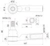 SAT ST4504629405 Наконечник рулевой TOYOTA DYNA 150 01-