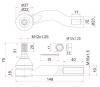 SAT ST4504749015 Наконечник рулевой TOYOTA OPA,PRIUS,CELICA,99- LH