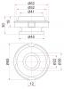 SAT ST4867426021 Втулка реактивной тяги TOYOTA HIACE 95-
