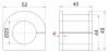 SAT ST4881526221 Втулка FR стабилизатора TOYOTA HIACE 96-
