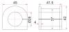 SAT ST4881528150 Втулка FR стабилизатора TOYOTA HIGHLANDER/RX270/350/450H 07-/ ALPHARD/ESTIMA 2WD 02-