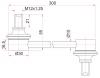 SAT ST4882044020 Линк передний TOYOTA IpsumNoahVoxyIsis 2WD 01-