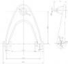 SAT ST51450S04023 Рычаг верхний с шаров. HONDA BALLADE/CIVIC/FERIO/DOMANI/INTEGRA/ORTHIA/PARTNER 95-02 RH