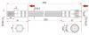 SAT ST6001547819 Шланг тормозной FR RENAULT/DACIA LOGAN/SANDERO 04-/RAPID/SUPER 5 84-98