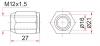 SAT ST9094201104 Гайка колесная хром TOYOTA FJ CRUISER/HARRIER/SURF/KLUGER/SIENNA/TACOMA/TUNDRA 97-