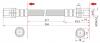SAT ST9094702477 Шланг тормозной FR TOYOTA DYNA/TOYOACE/HIACE 85-99 LH=RH