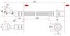 SAT ST9094702614 Шланг тормозной RR TOYOTA LAND CRUISER/PRADO 90-98 №2 RH диск.тормоза