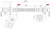 SAT ST9094702634 Шланг тормозной RR TOYOTA CALDINA/CARINA/CORONA 92-96 RH