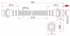 SAT ST9094702862 Шланг тормозной FR TOYOTA HILUX SURF/LAND CRUISER PRADO 95-02/COROLLA/LVN/TRN GT +ABS 91-00 LH=RH