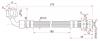 SAT ST9094702G16 Шланг тормозной RR TOYOTA 4RUNNER/FJ CRUISER/ LAND CRUISER PRADO/LEXUS GX460 08- LH