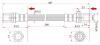 SAT ST9695033656 Шланг тормозной FR TOYOTA HILUX 88-/REGIUS/TOURING HIACE RCH42 LH=RH